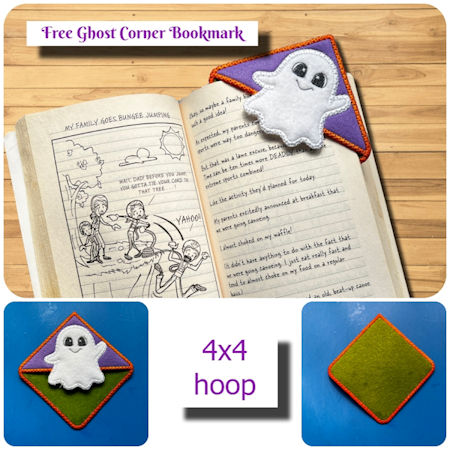 Free Ghost Corner Bookmark