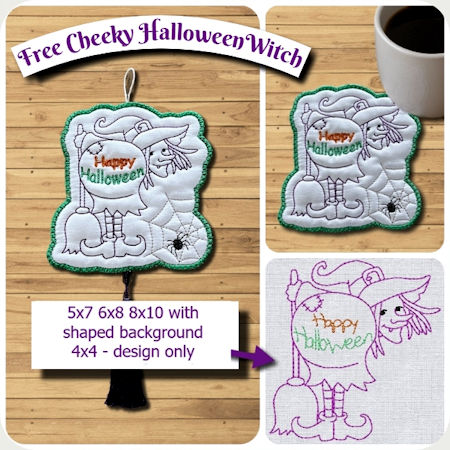 Free Cheeky Halloween Witch