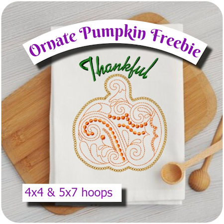 Free Ornate  Pumpkin